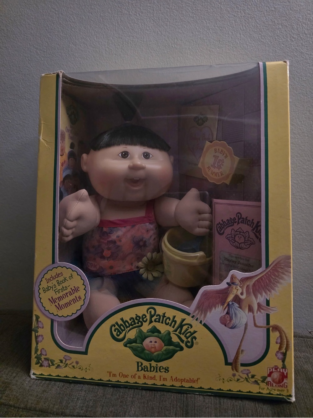 Cabbage Patch Kids Baby Doll in Pink Floral Outfit